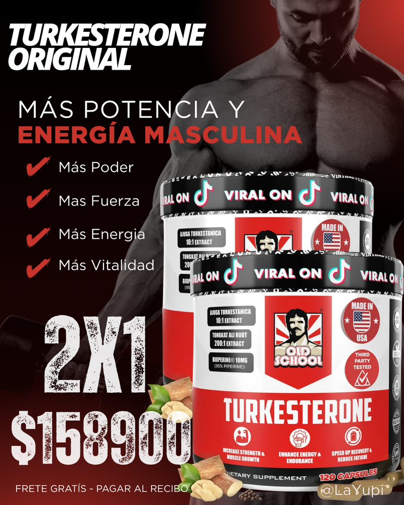 TURKESTERONE PRO OLD SCHOOL ORIGINAL - 2x1