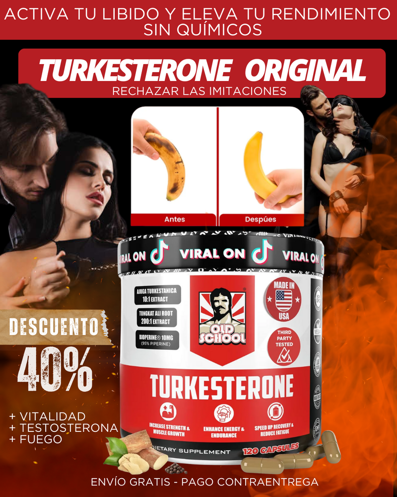 TURKESTERONE PRO OLD SCHOOL ORIGINAL - 2x1
