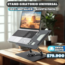 SOPORTE PARA PORTATIL METALICO - GIRATORIO - AJUSTABLE