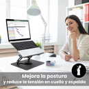 SOPORTE PARA PORTATIL METALICO - GIRATORIO - AJUSTABLE