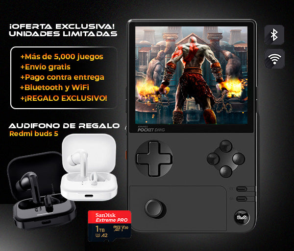 Consola de videojuegos portátil + Audíofono Redmi Buds 5